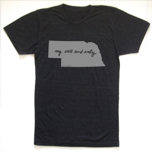Nebraska : my oNE and only unisex tri-blend tee, Unisex Apparel - Megan Lee Designs