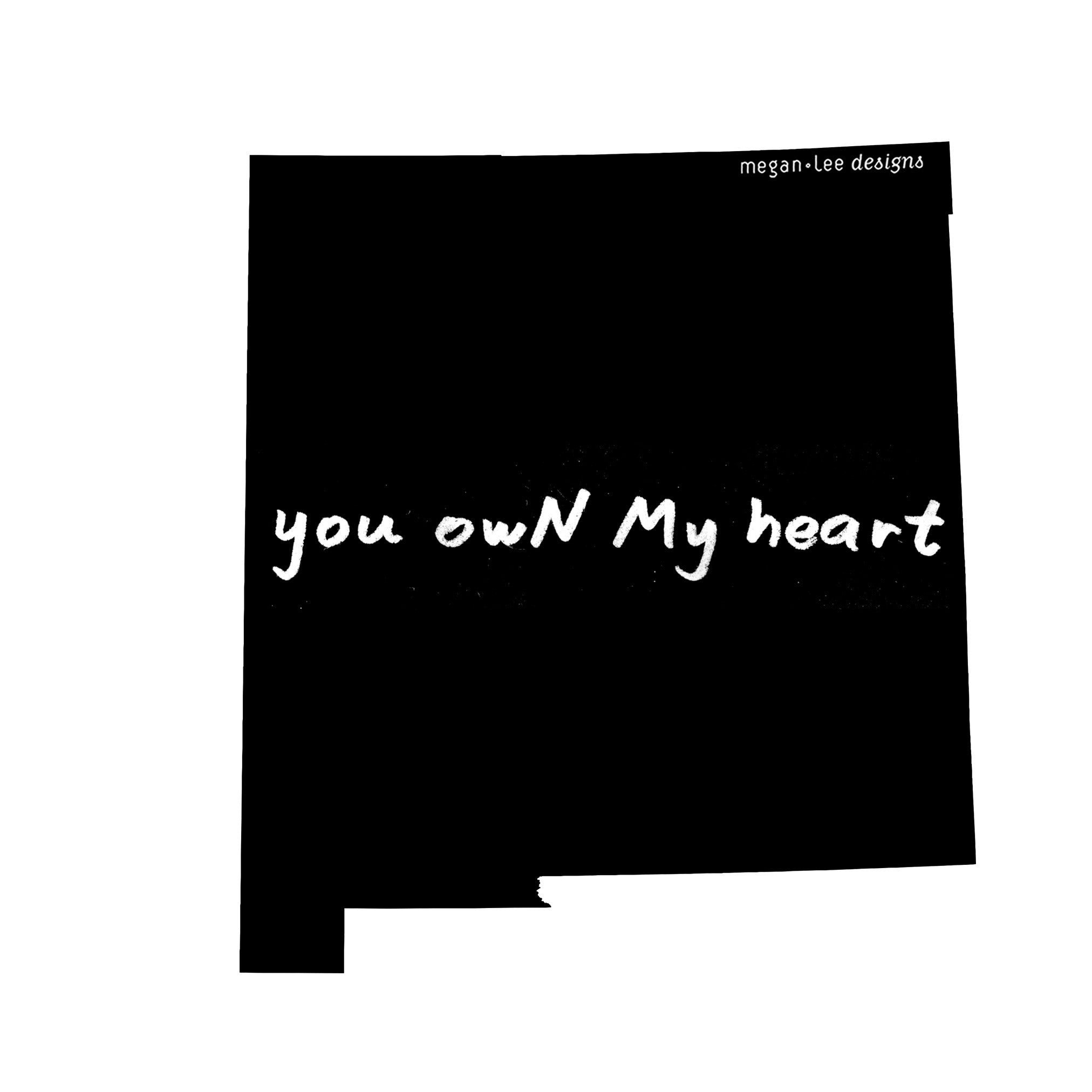 New Mexico : you owN My heart unisex tri-blend tee, Unisex Apparel - Megan Lee Designs