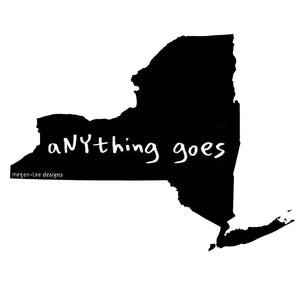 New York : aNYthing goes unisex tri-blend tee, Unisex Apparel - Megan Lee Designs