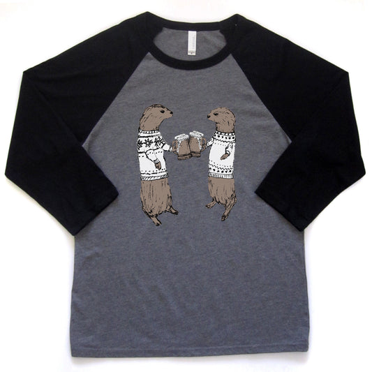 Otters : unisex baseball tee, Unisex Apparel - Megan Lee Designs