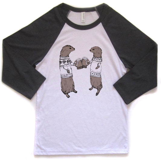 Otters : unisex baseball tee, Unisex Apparel - Megan Lee Designs