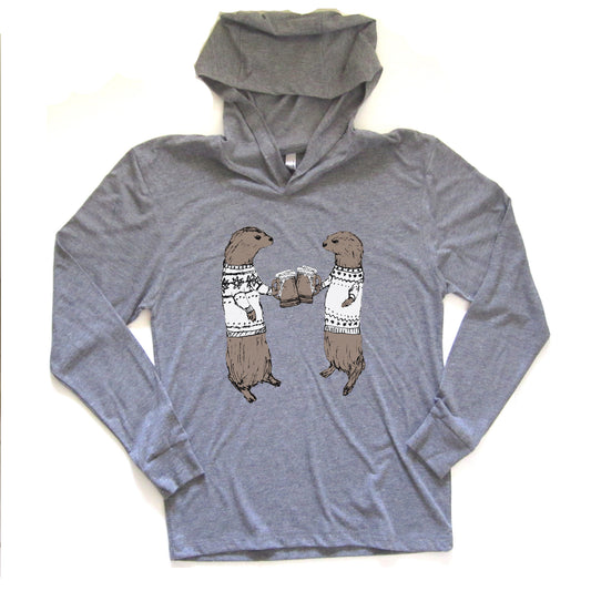 Otters : unisex hoodie, Unisex Apparel - Megan Lee Designs