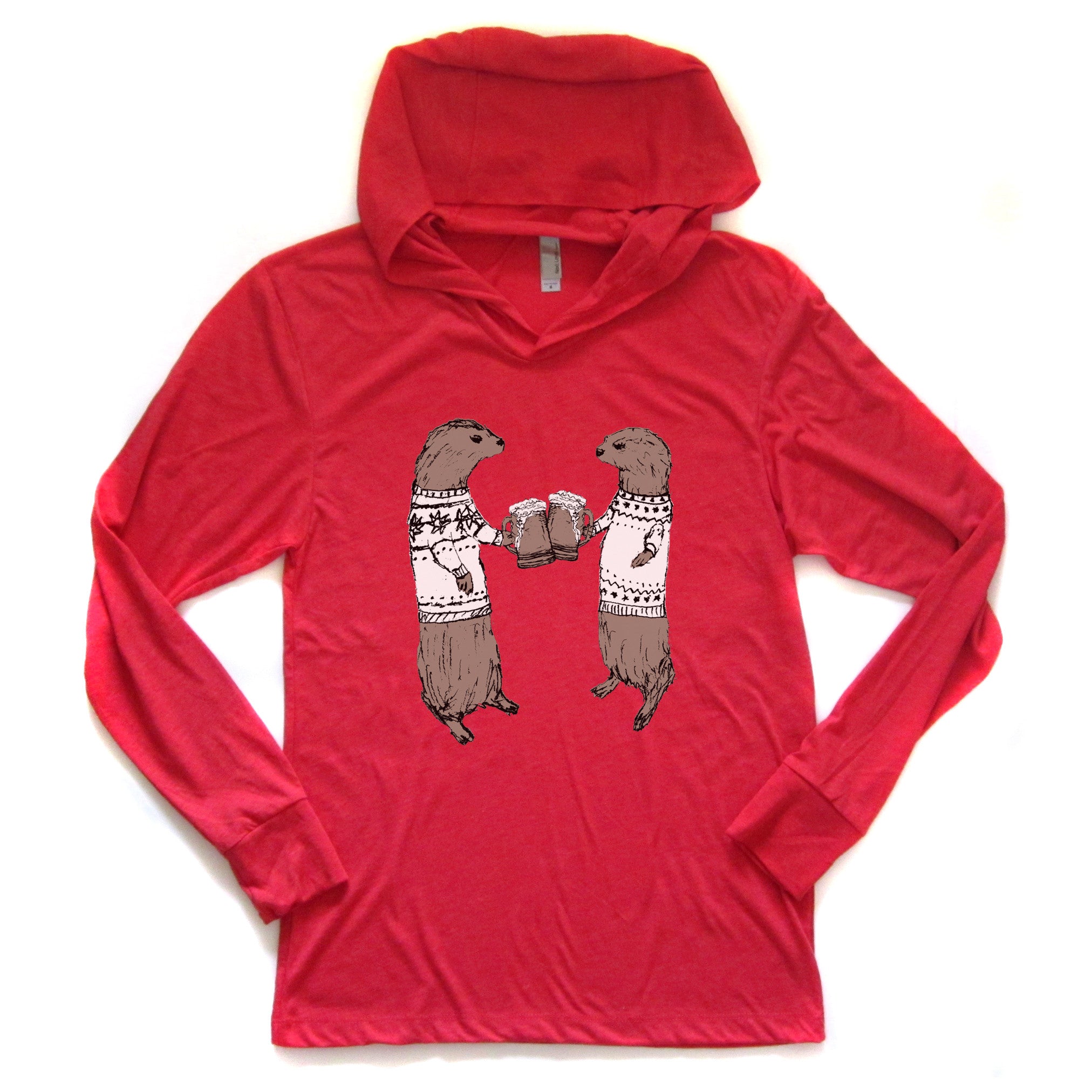 Otters : unisex hoodie, Unisex Apparel - Megan Lee Designs