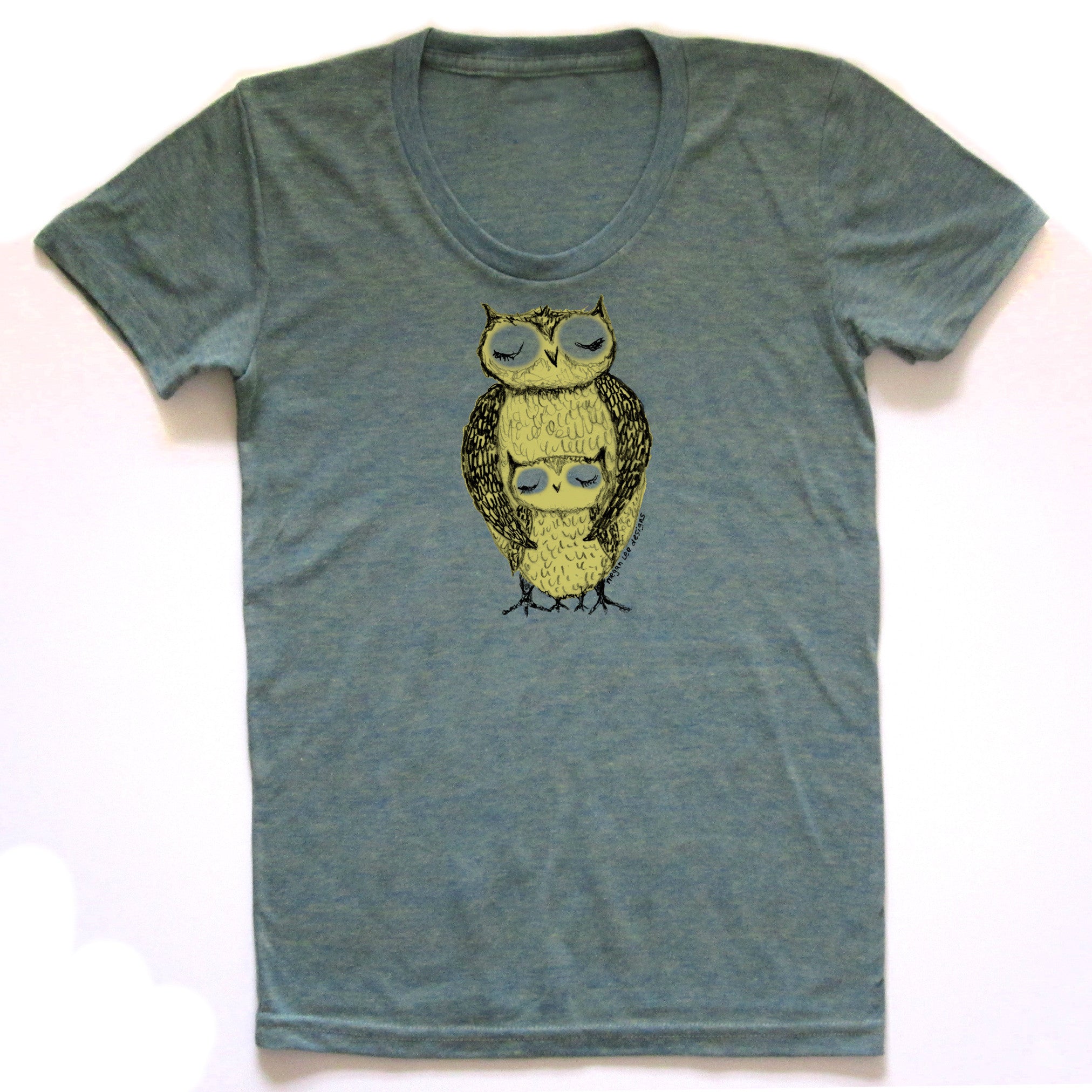 Owls : women tri-blend tee