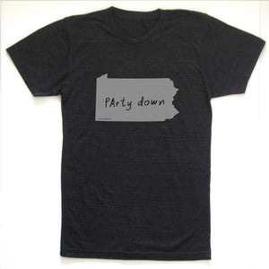 Ready to ship! SALE: Pennsylvania : PArty down unisex tri-blend tee
