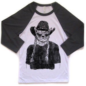 Willie Cat : unisex baseball tee, Unisex Apparel - Megan Lee Designs