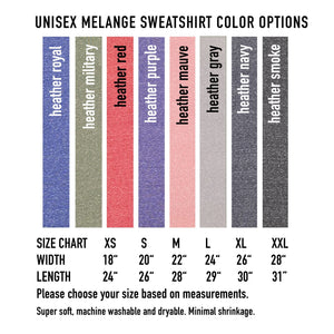 Wish : Unisex Melange Sweatshirt
