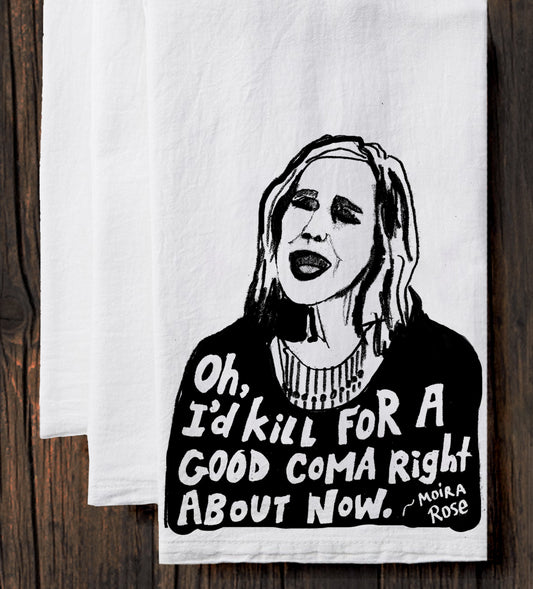 Cotton Tea Towel – Moira Rose Flat Weave Eco Friendly Kitchen Gift Towel