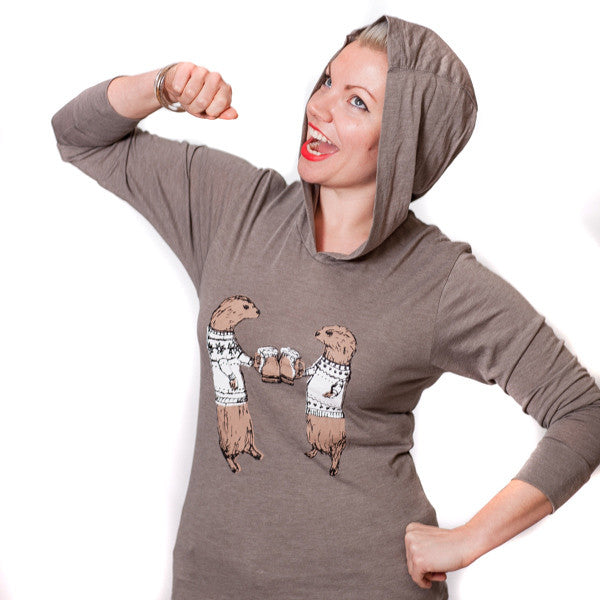 Otters : unisex hoodie, Unisex Apparel - Megan Lee Designs