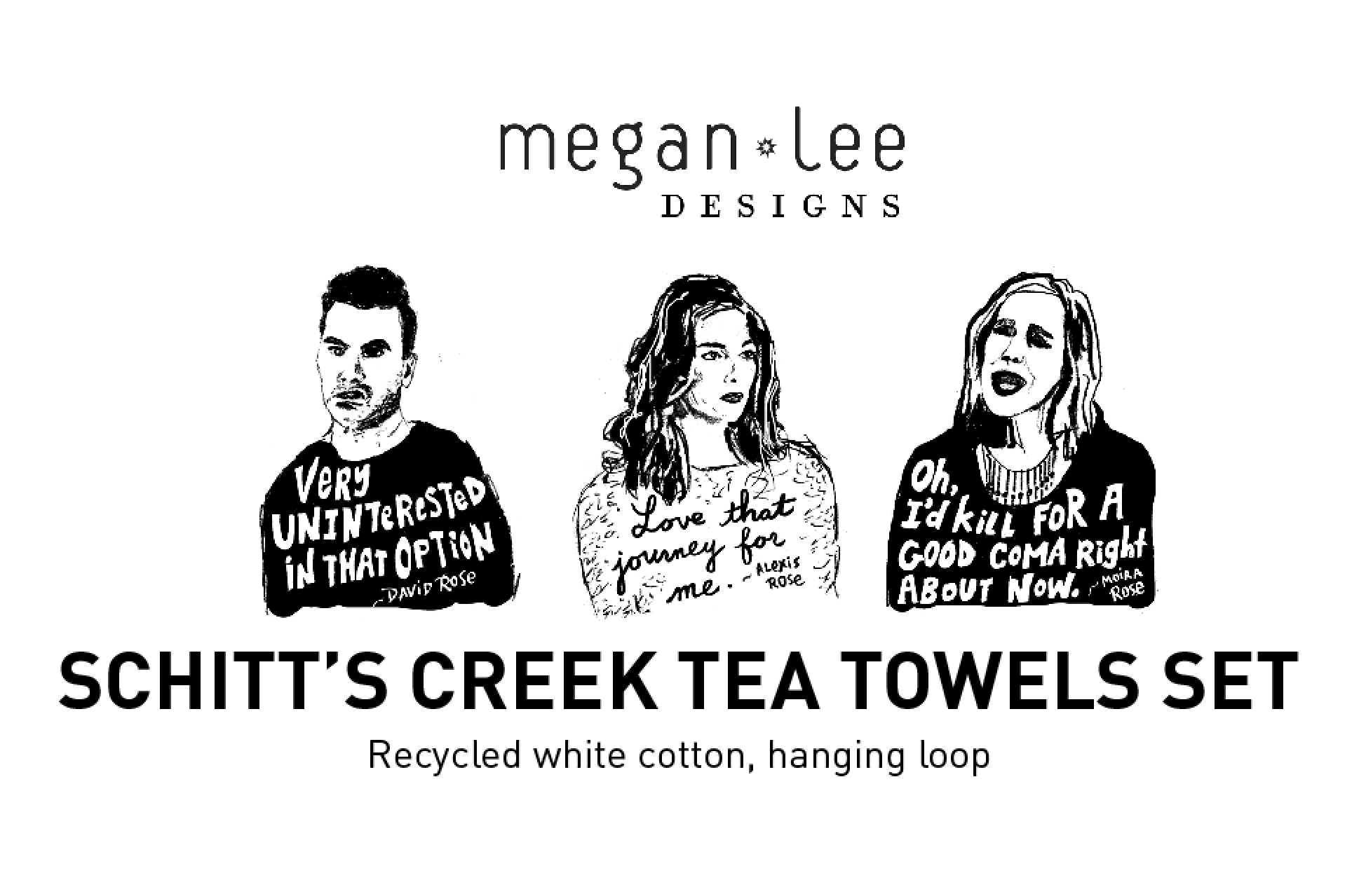Schitts Creek Tea Towel Set