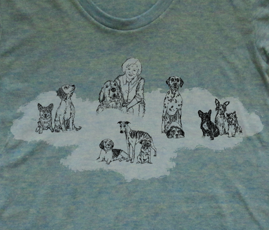 Betty White Women's Tee - Super Soft Tri-Blend Graphic T-Shirt | Megan Lee Designs