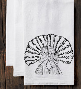 Sisters : Tea Towel