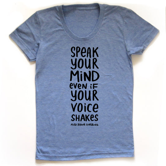 Women's RBG Tee - Super Soft Tri Blend Fabric | Hand Drawn Eco Friendly Design