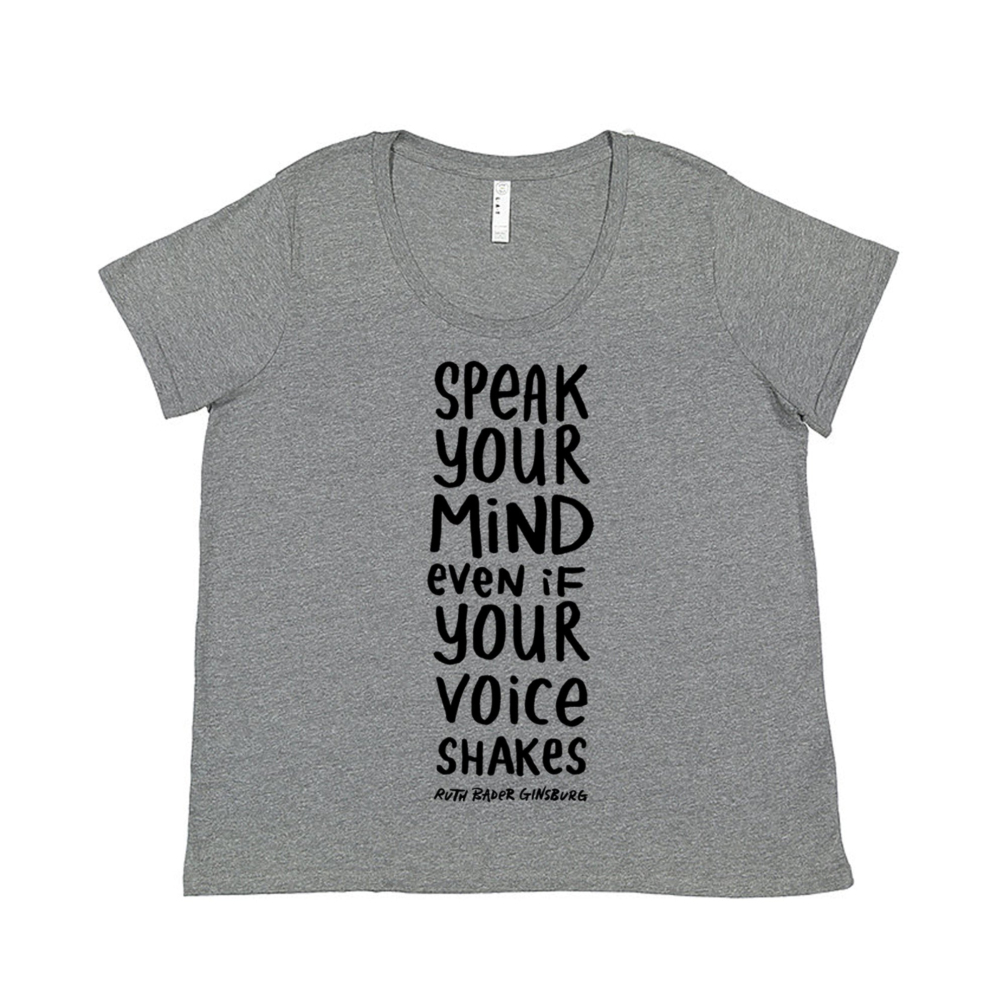 Speak Your Mind (RBG) : Women's Plus-Size Tee