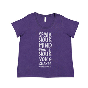 Speak Your Mind (RBG) : Women's Plus-Size Tee