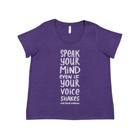 Speak Your Mind (RBG) : Women's Plus-Size Tee