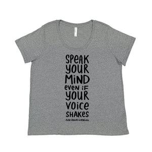 Speak Your Mind (RBG) : Women's Plus-Size Tee