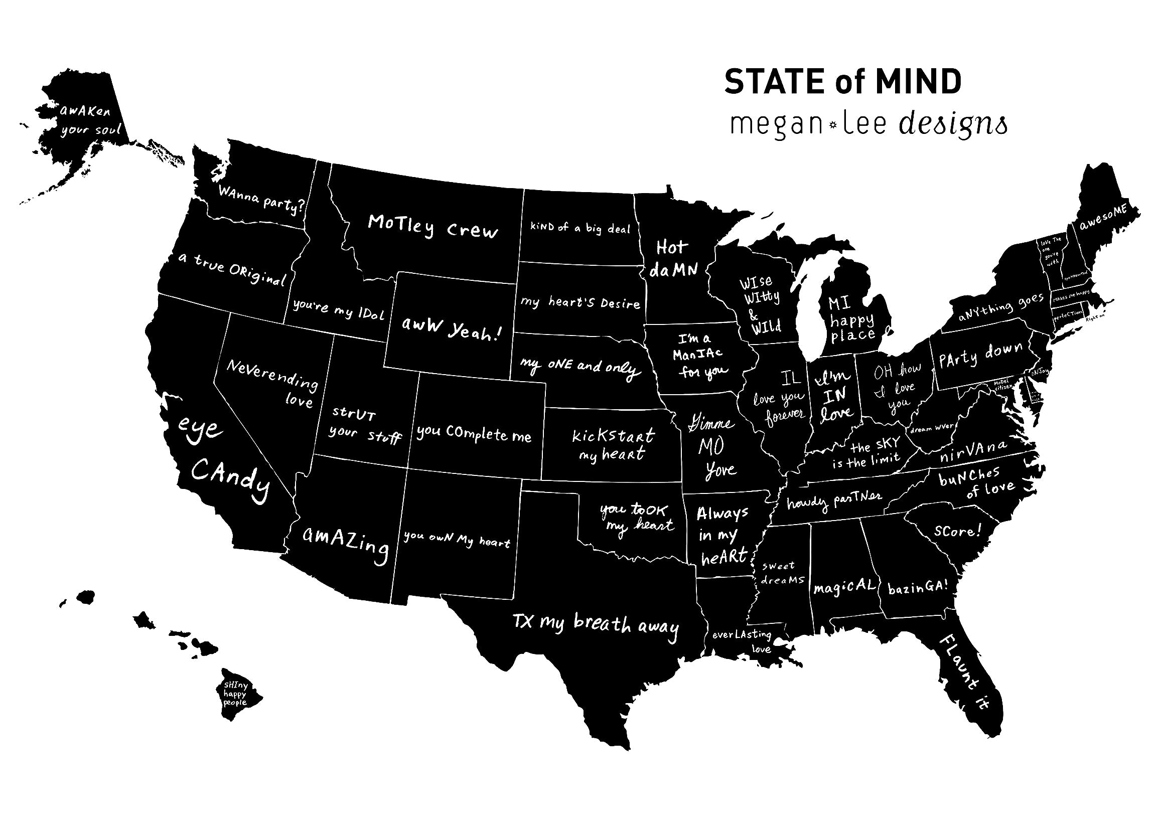 State of Mind Unisex Tee - All 50 states available