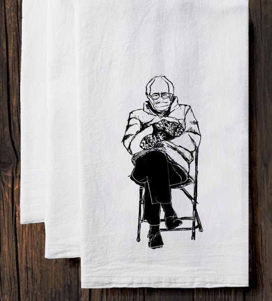 Cotton Tea Towel – Hand Printed Kitchen Towel with Hanging Loop | Super Soft Design