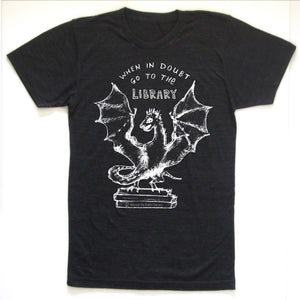 Book Dragon : unisex tri-blend T
