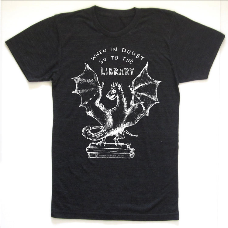 Book Dragon : unisex tri-blend T