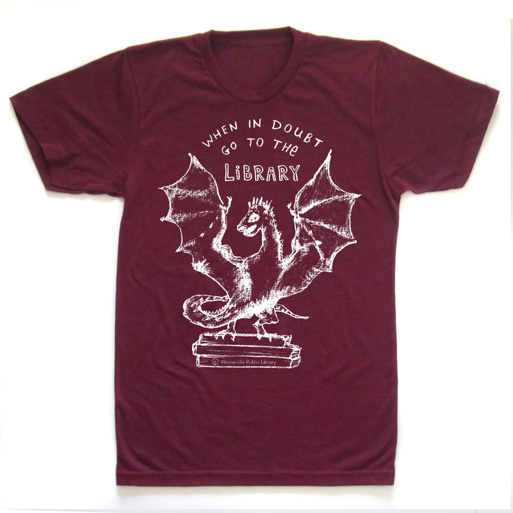Book Dragon : unisex tri-blend T