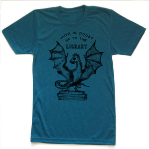 Book Dragon : unisex tri-blend T