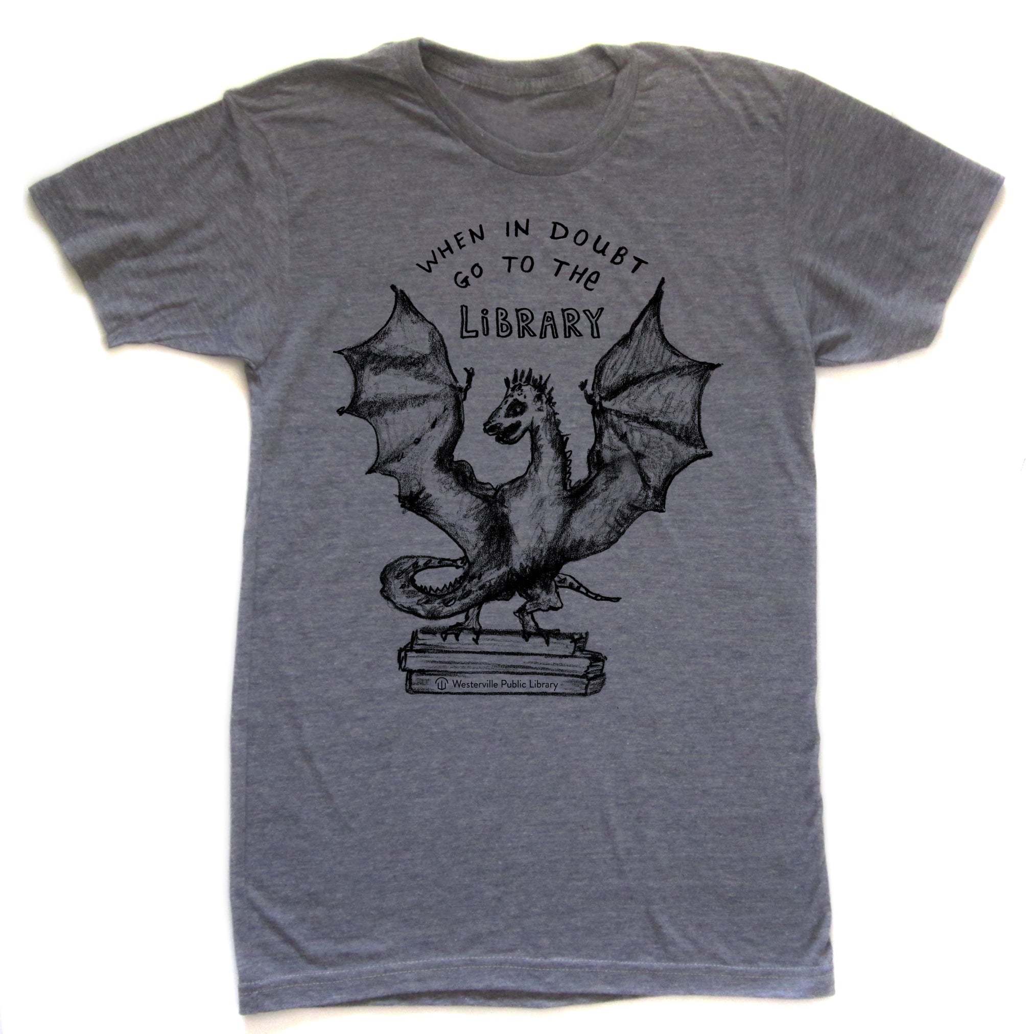 Book Dragon : unisex tri-blend T