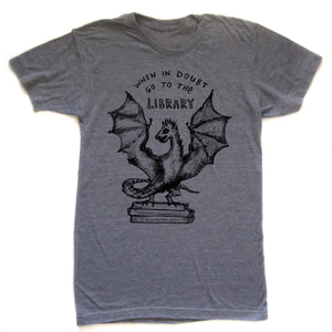 Book Dragon : unisex tri-blend T