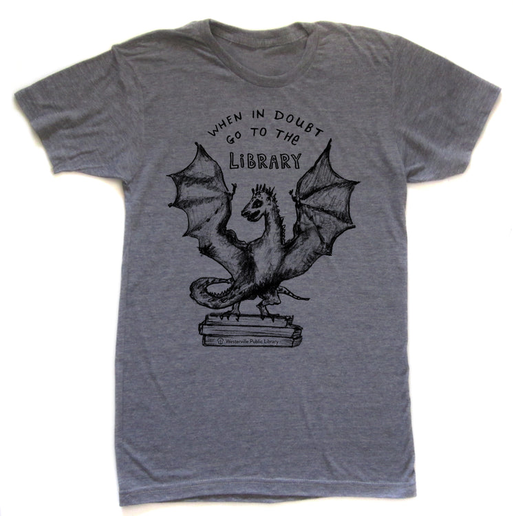 Book Dragon : unisex tri-blend T