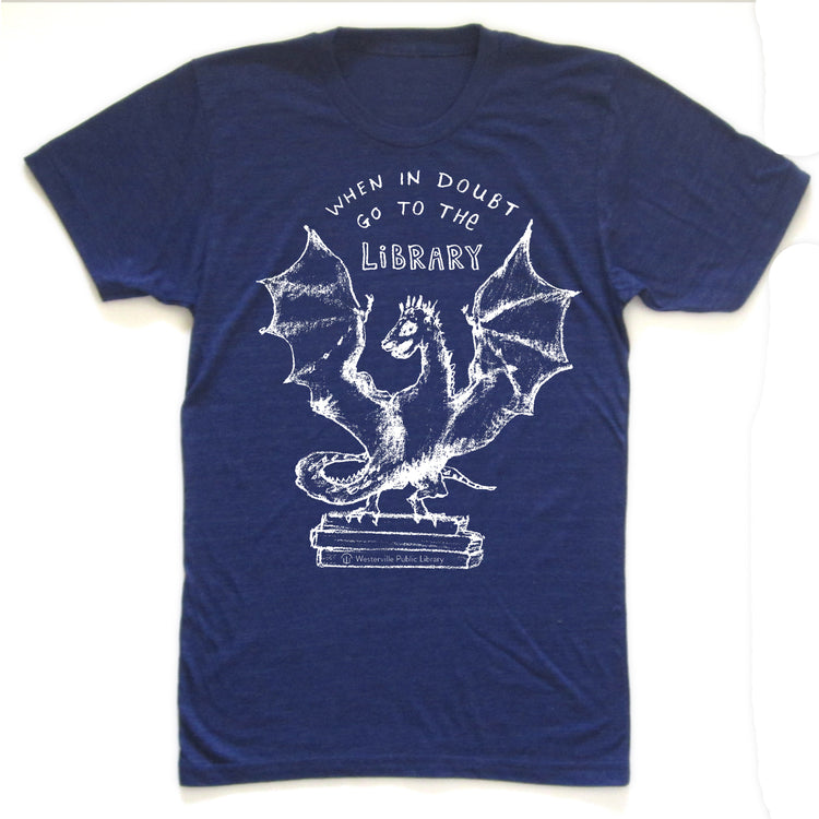 Book Dragon : unisex tri-blend T