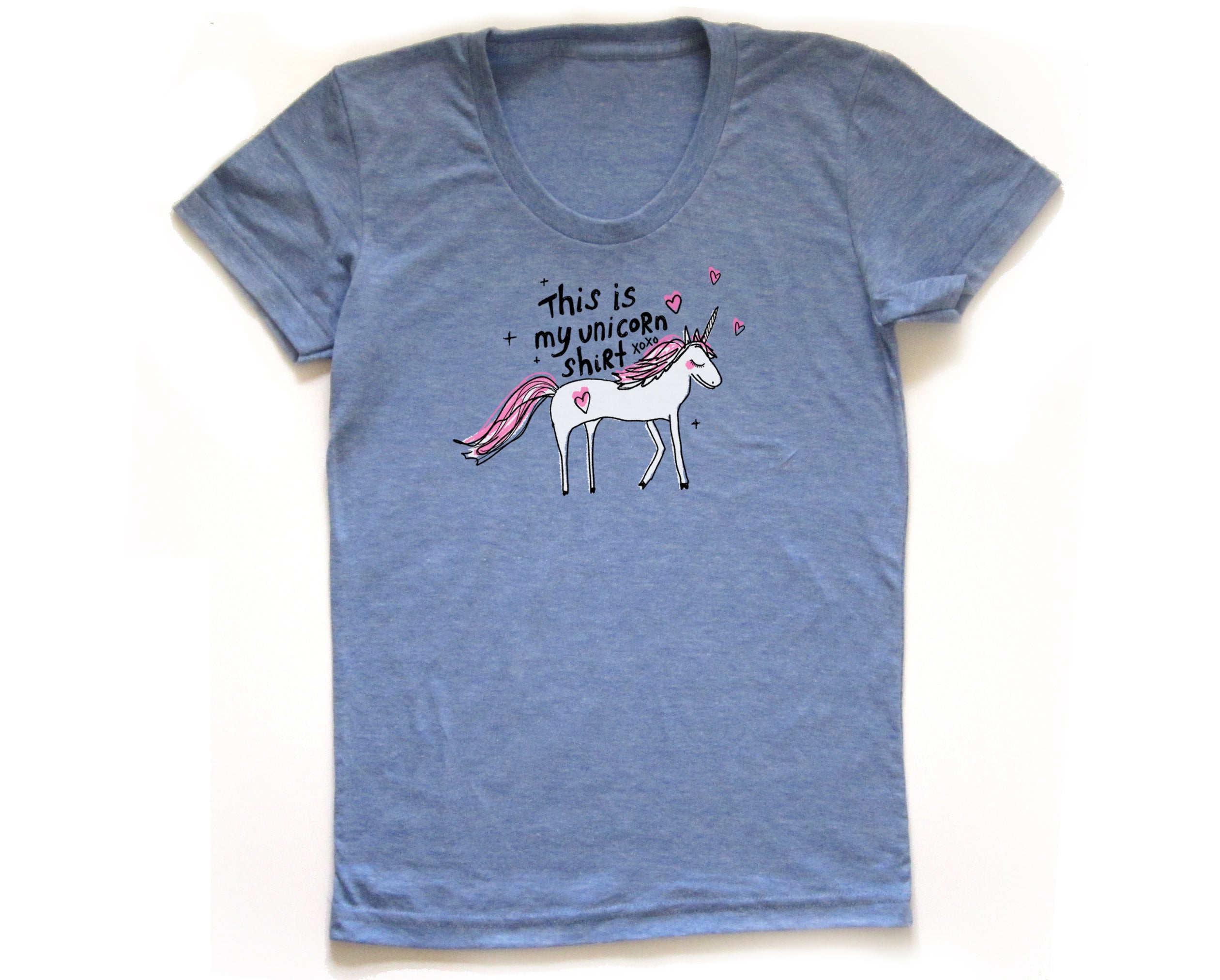 Unicorn : women's tri-blend tee