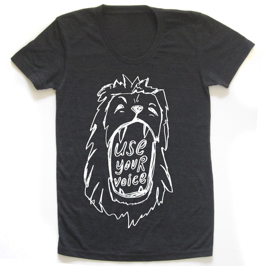 Women's Voice Tee – Feminist Statement Scoop Neck Triblend Shirt With Empowerment