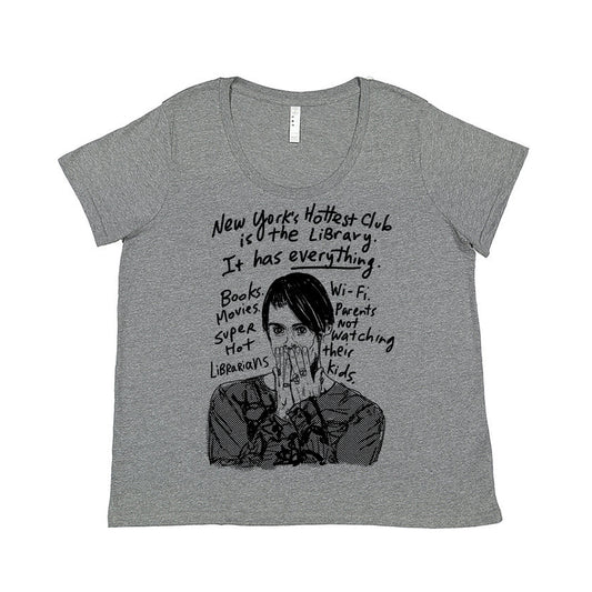 Plus Size T-Shirts - Women's Printed Graphic Tee | Soft Cotton Library Shirt