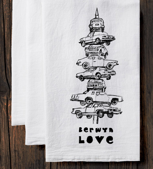 Cotton Tea Towel – Berwyn Love | Soft Flat Weave Kitchen Linen With Hanging Loop