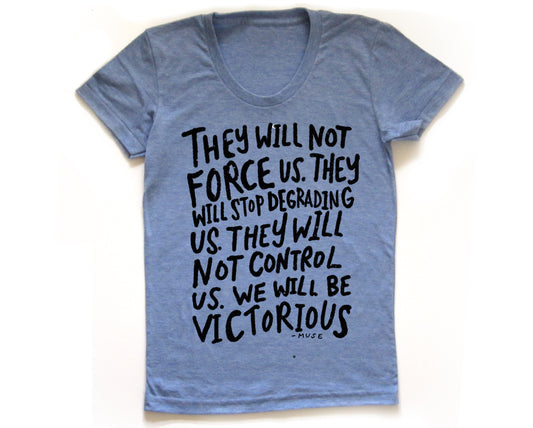 Women's Tri-Blend Tee – Soft Fitted Shirt With Scooped Neckline | Megan Lee Designs