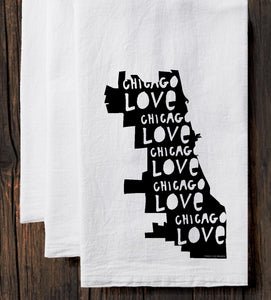 Chicago Love : tea towel