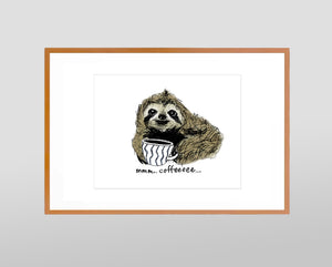 Coffee Sloth Digital Download (Print)