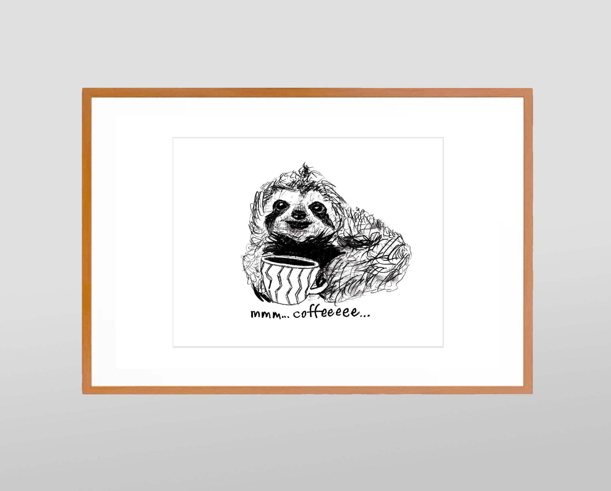 Coffee Sloth Digital Download (Print)