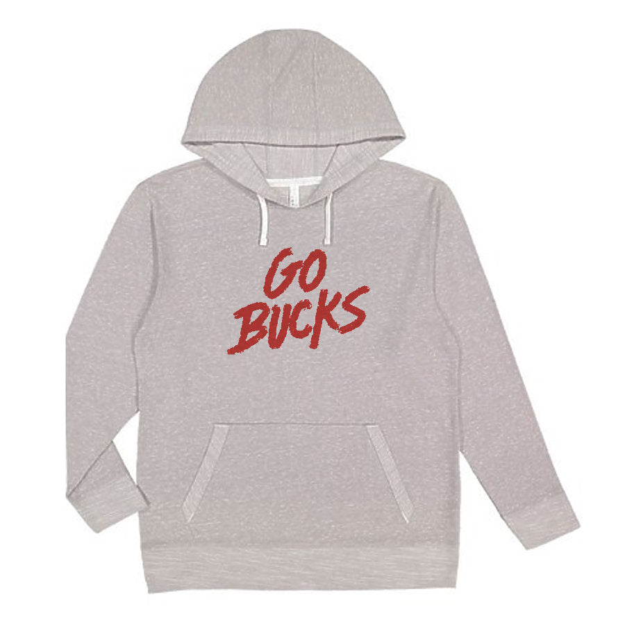 Go Bucks (OSU Buckeyes) : Unisex Melange Hoodie – Megan Lee Designs