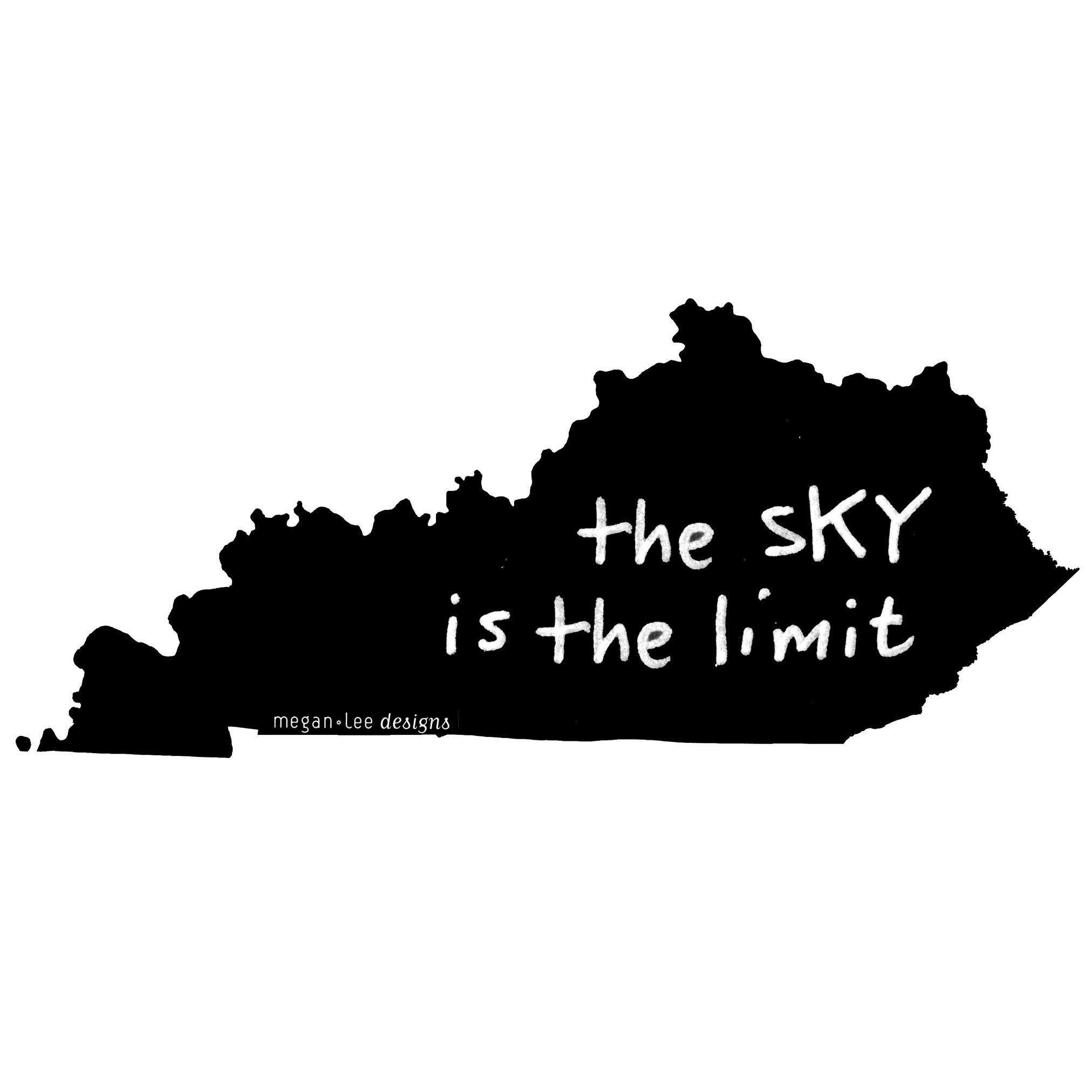 Kentucky : the sKY is the limit unisex tri-blend tee, Unisex Apparel - Megan Lee Designs