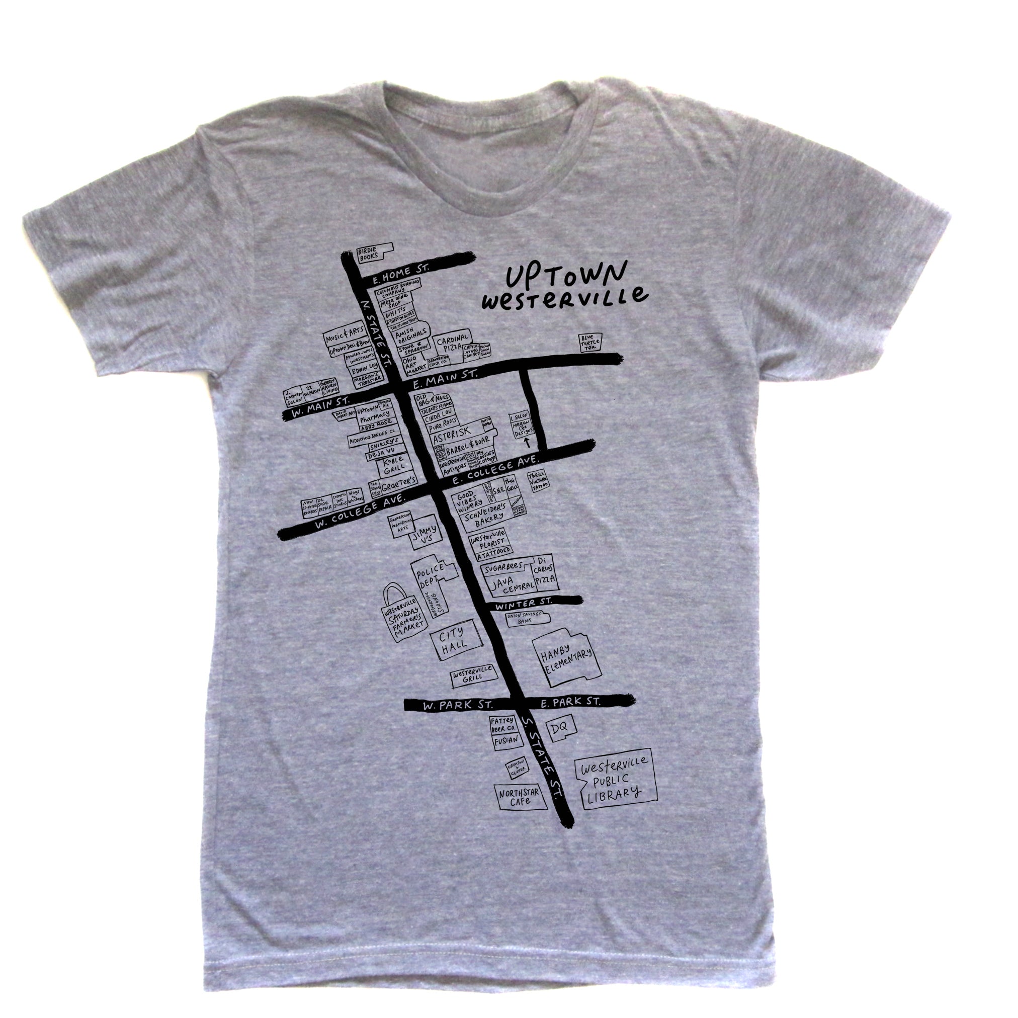 Uptown Map : Unisex T-shirt