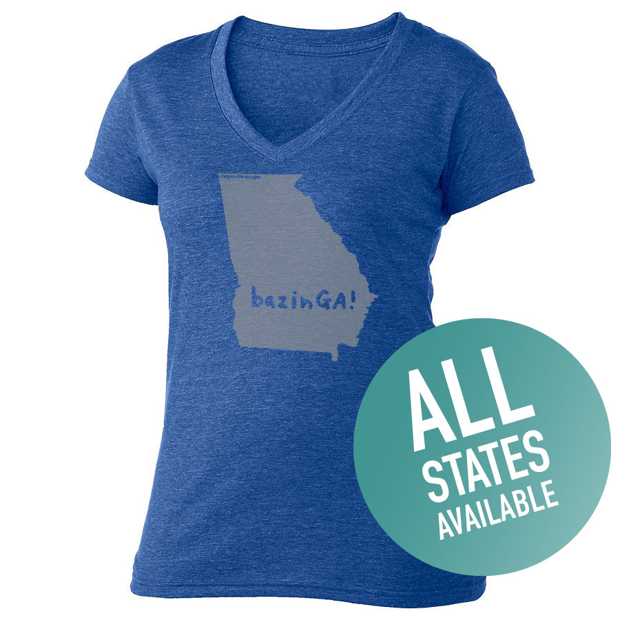 State of Mind Women's V-Neck - All 50 states available